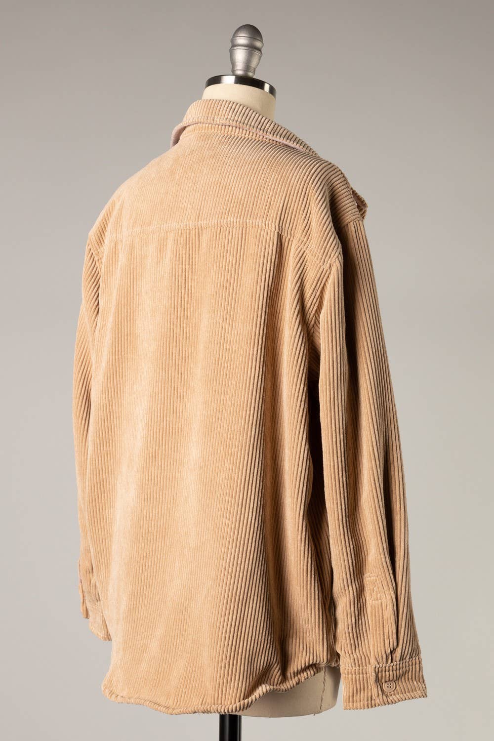 I-FS8208-Reversible corduroy button down jacket