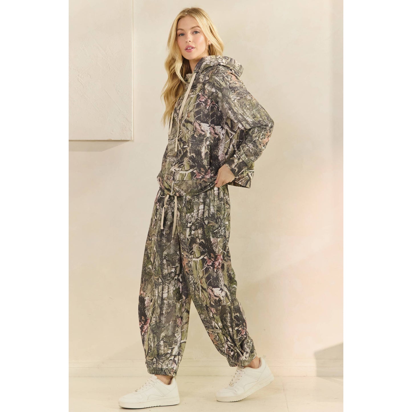 Soft Camo and Floral Joggers
