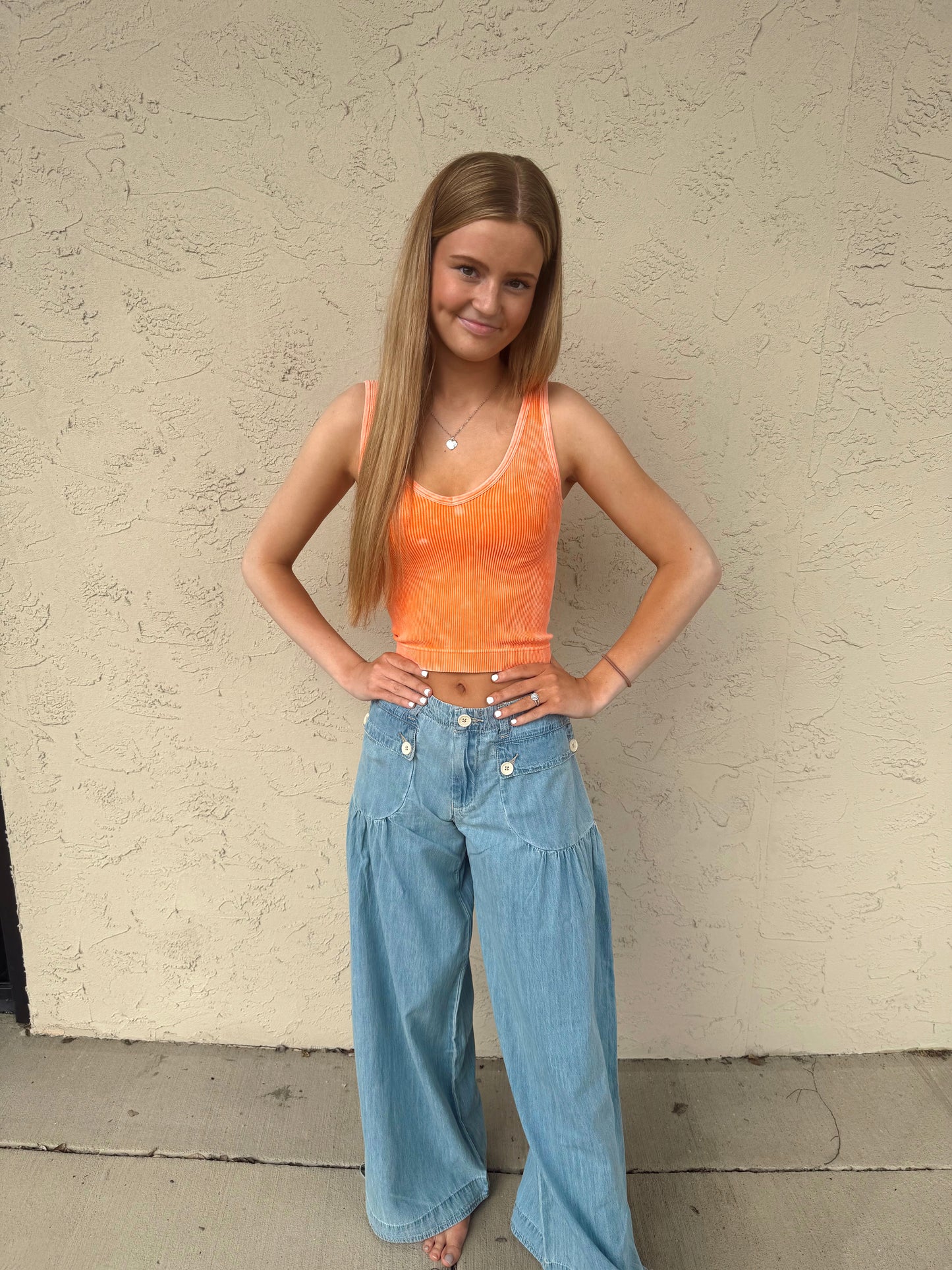 LIGHT SOFT COTTON DENIM LOTUS JEAN