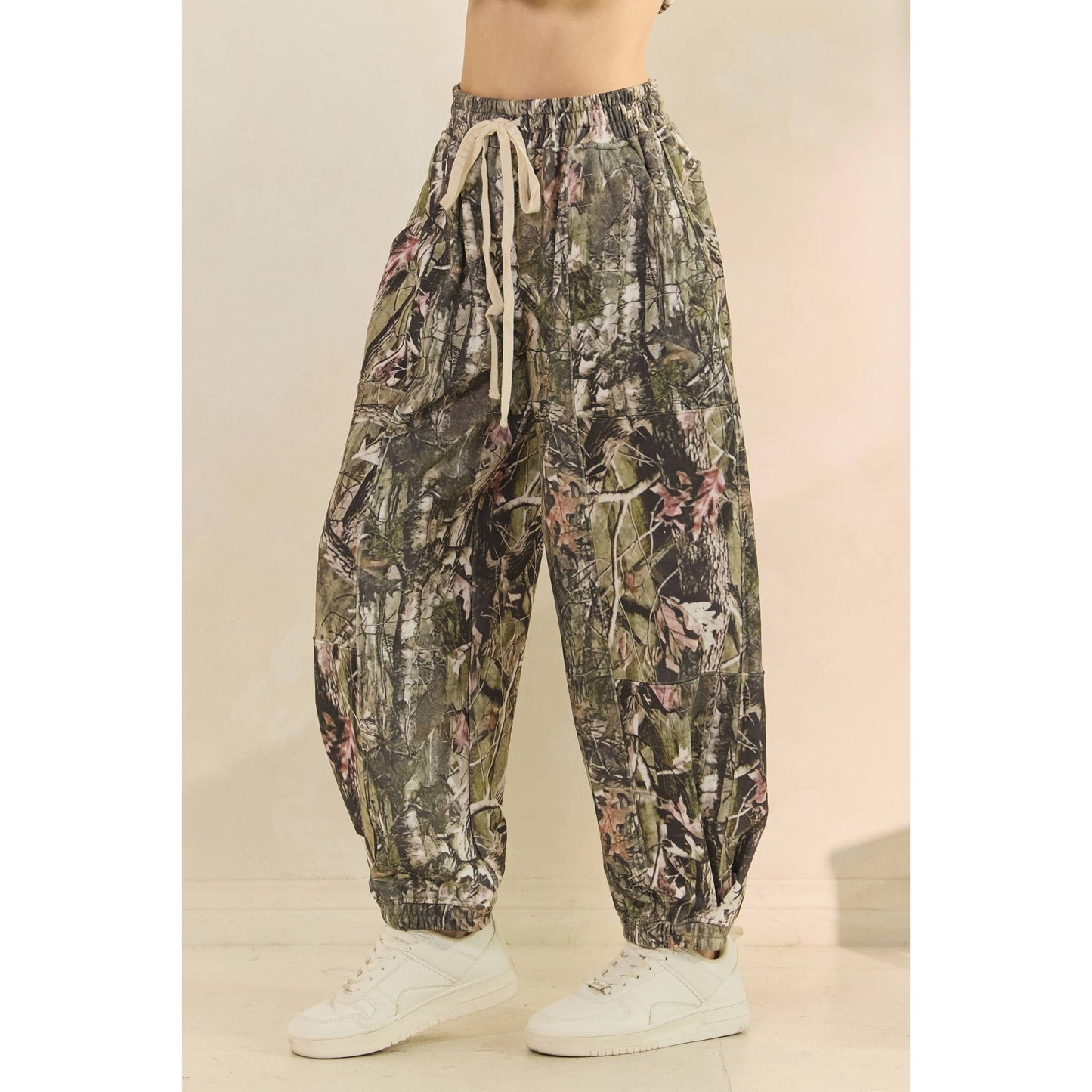Soft Camo and Floral Joggers