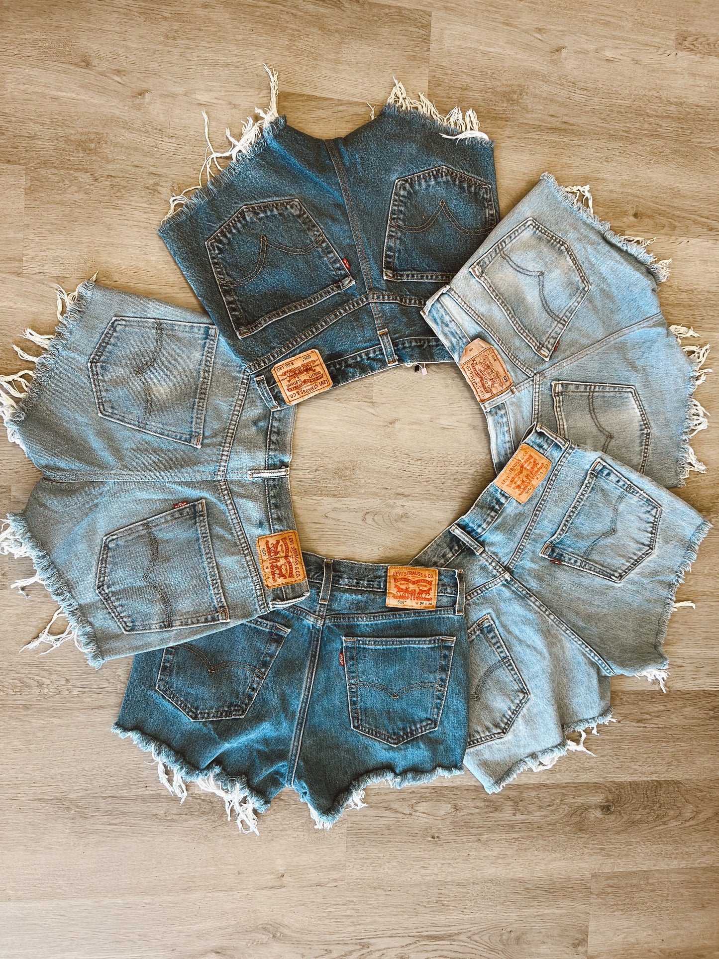 Up Cycled Levi Shorts