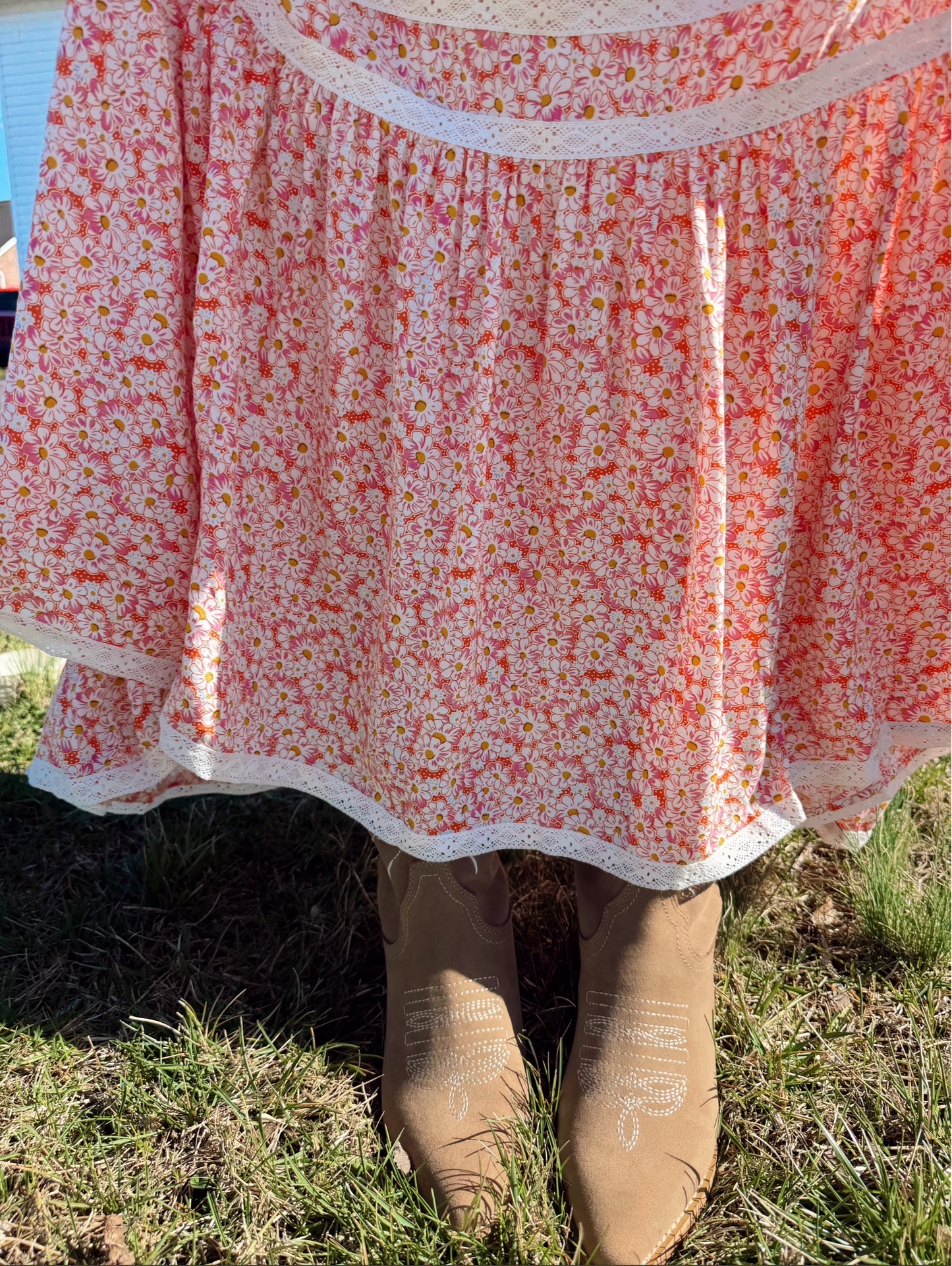 Smocked Flutter Sleeve Maxi Dress
