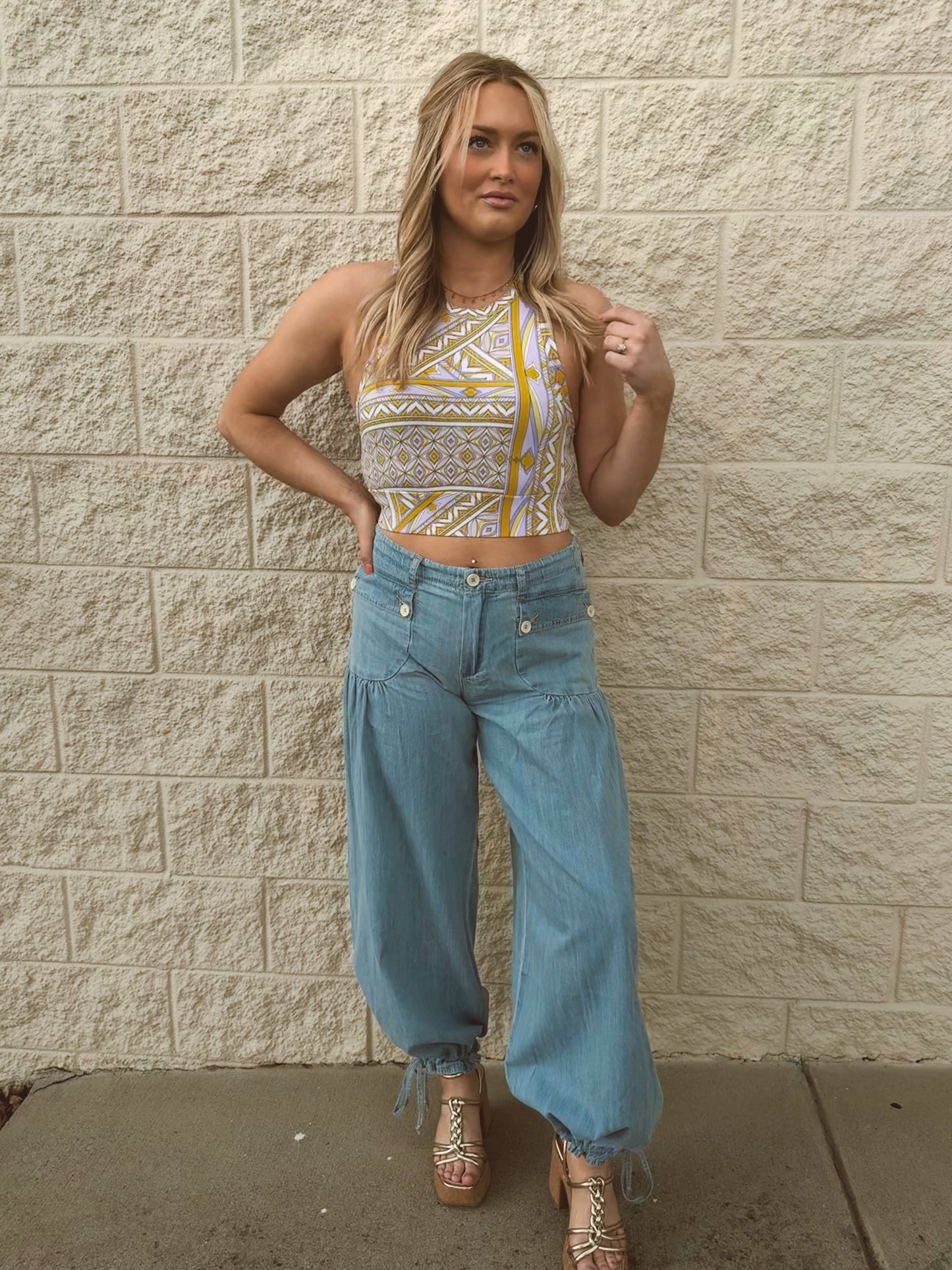 LIGHT SOFT COTTON DENIM LOTUS JEAN