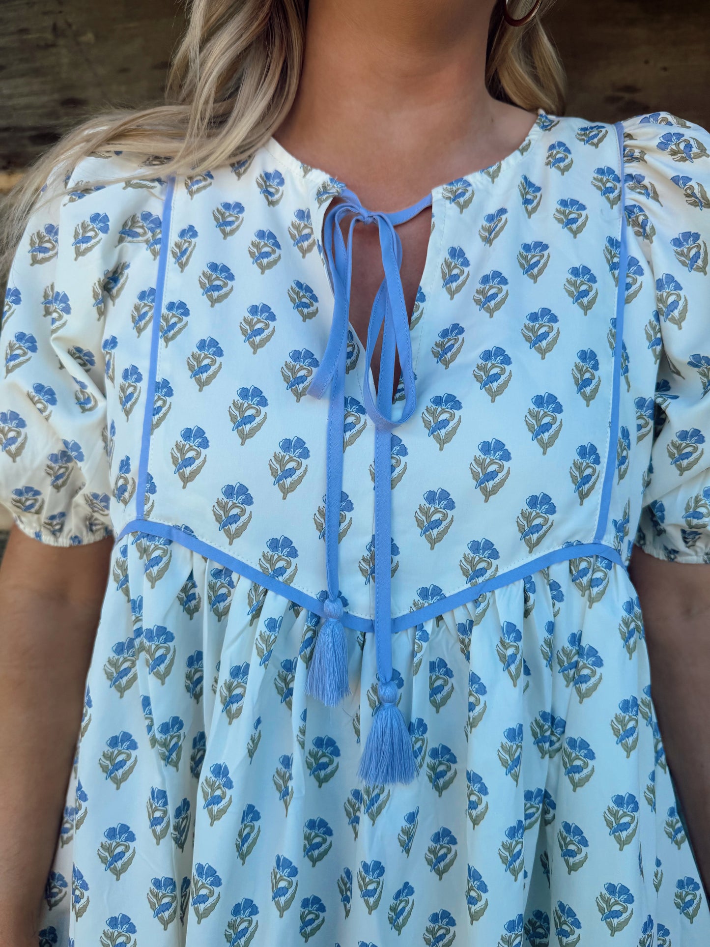 Oversized Balloon Sleeve Dress