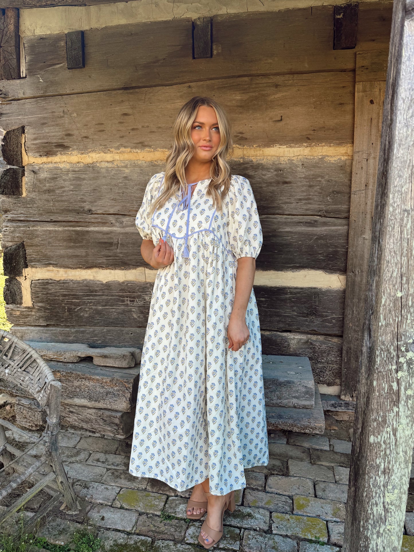 Oversized Balloon Sleeve Dress