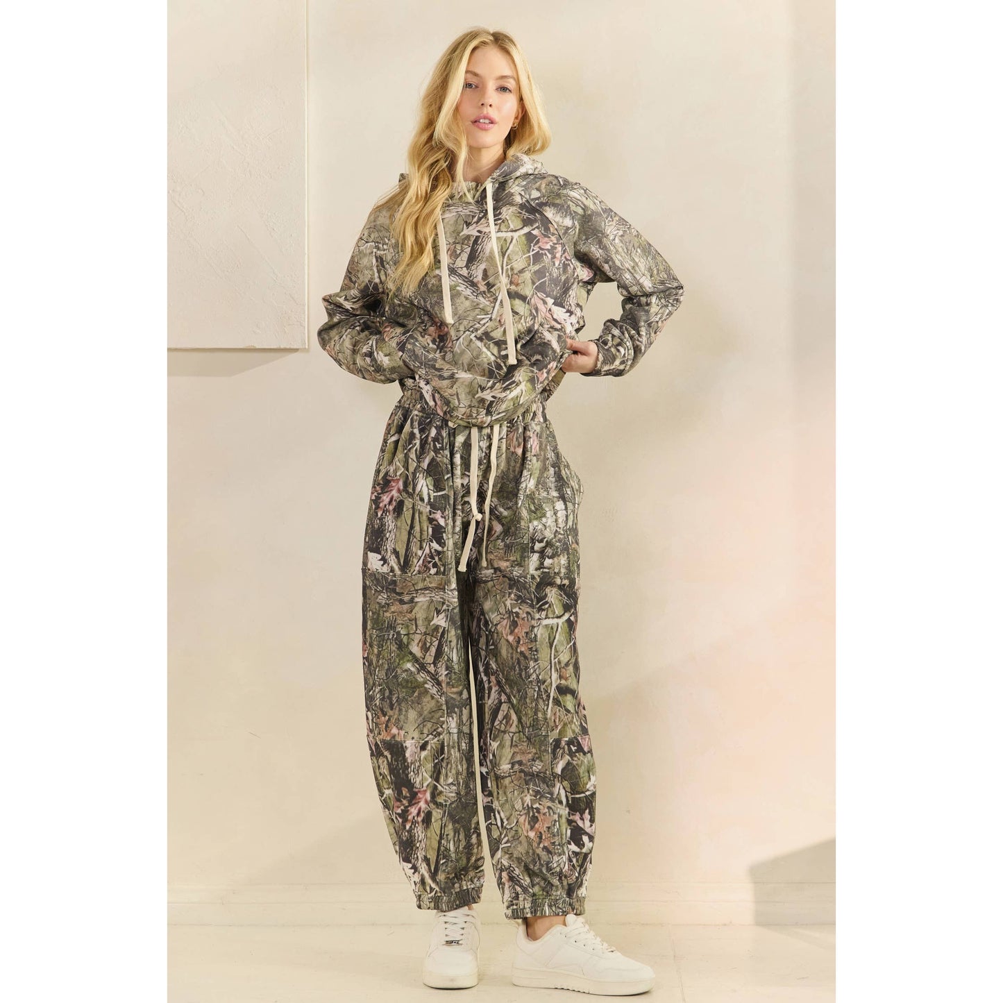 Soft Camo and Floral Joggers