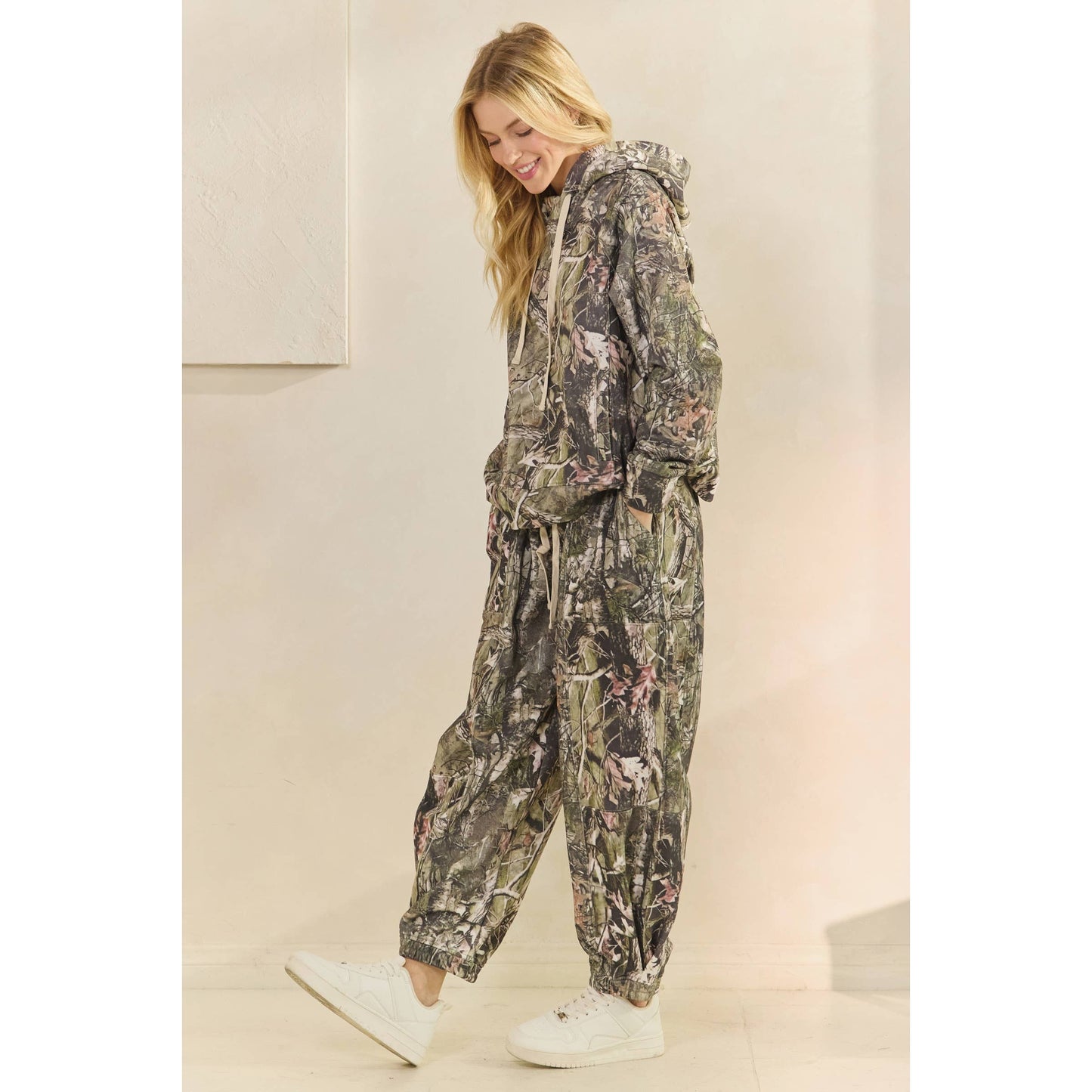 Soft Camo and Floral Joggers