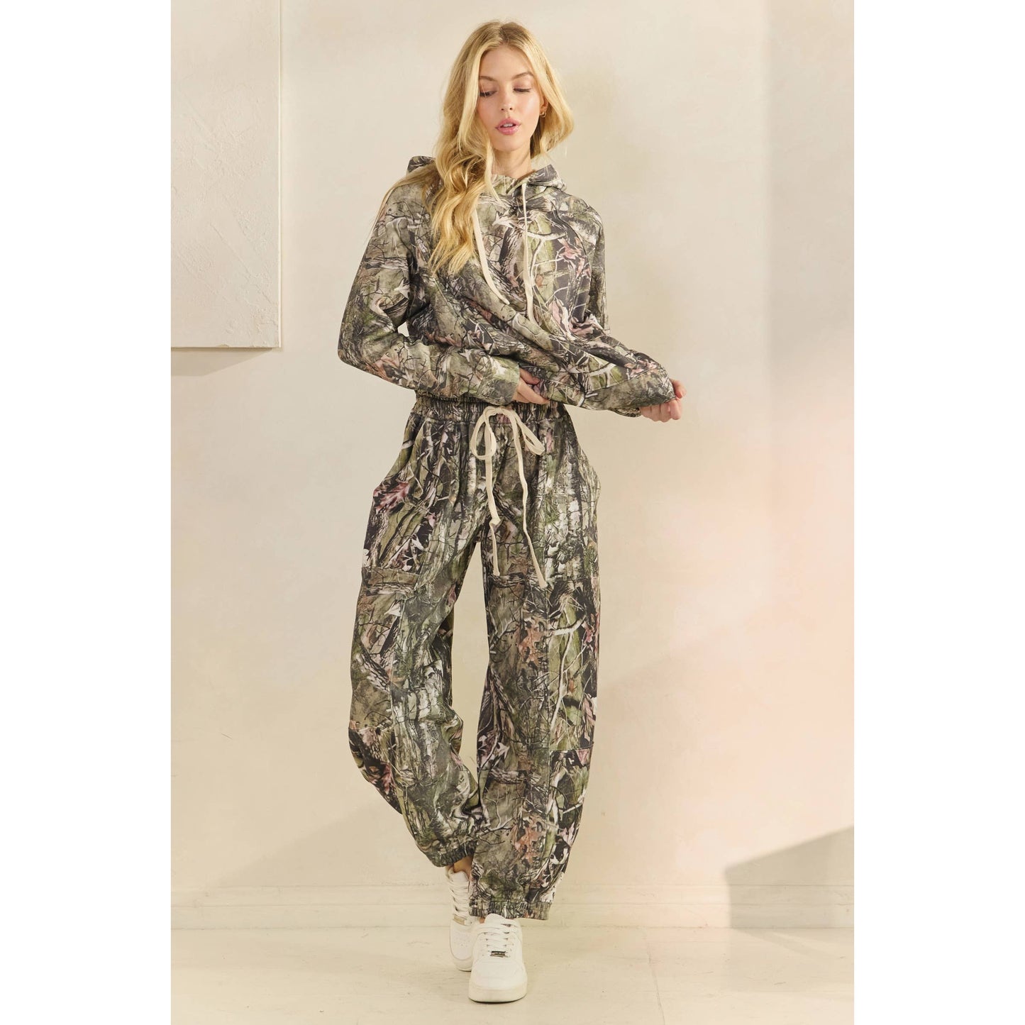 Soft Camo and Floral Joggers