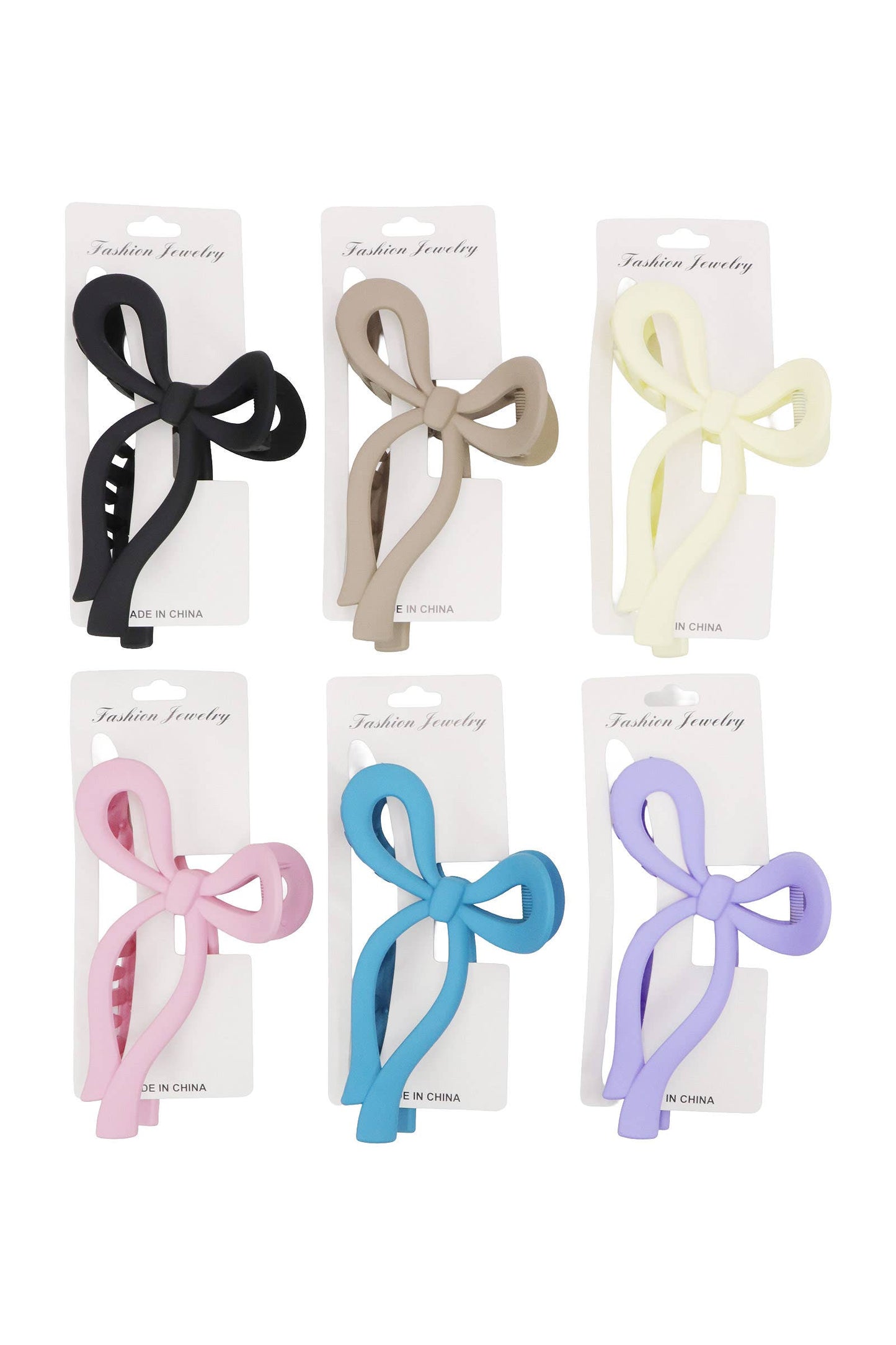 Wavy Ribbon Matte Pastel Y2k Hair Claw