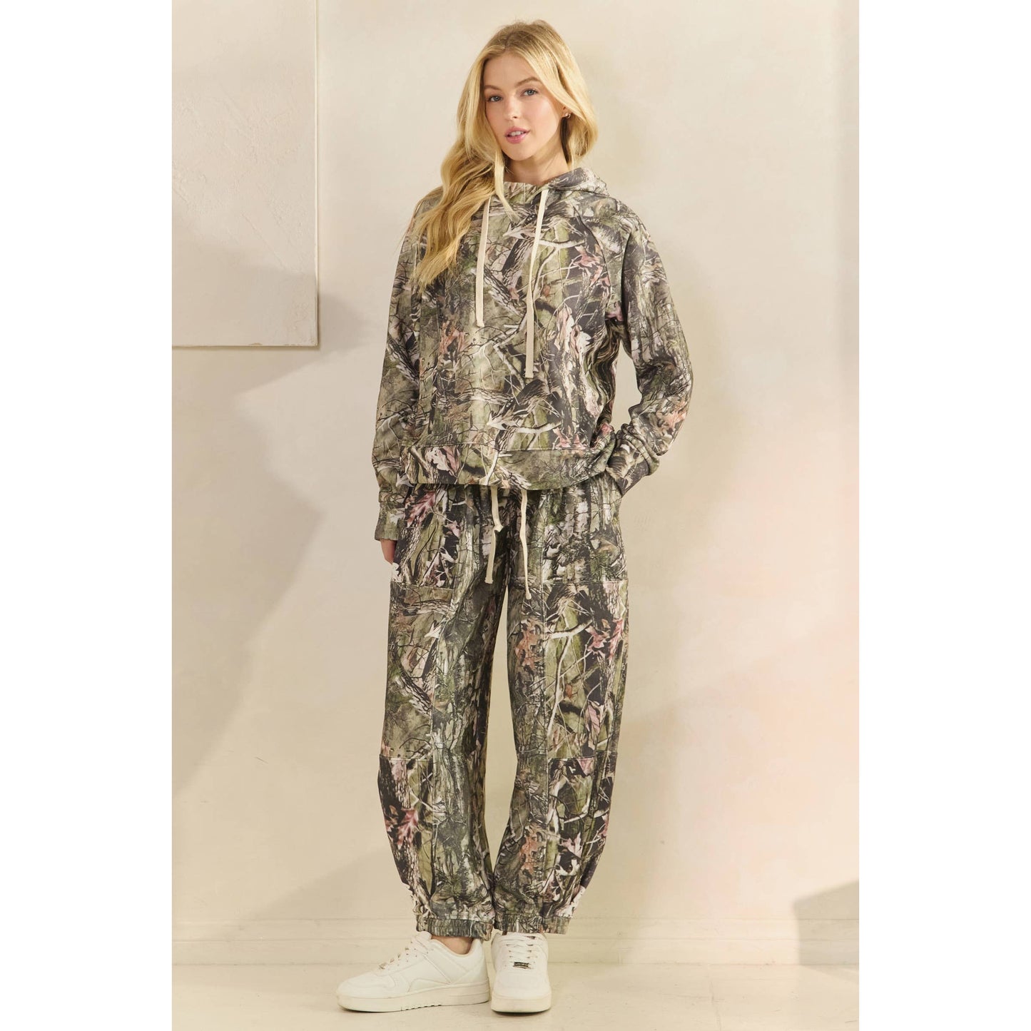 Soft Camo and Floral Joggers