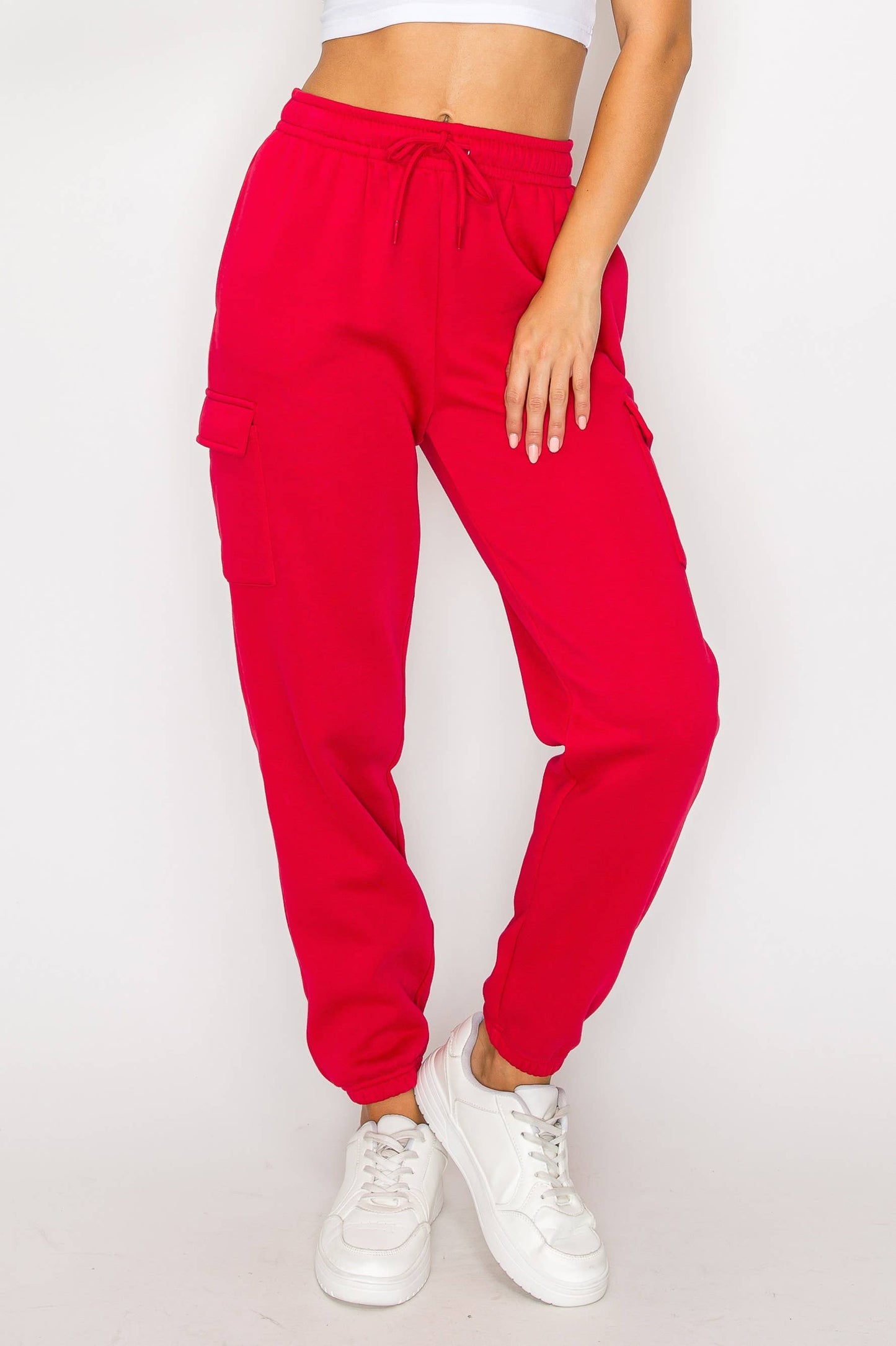 Relaxed Fleece Cargo Jogger Sweatpants