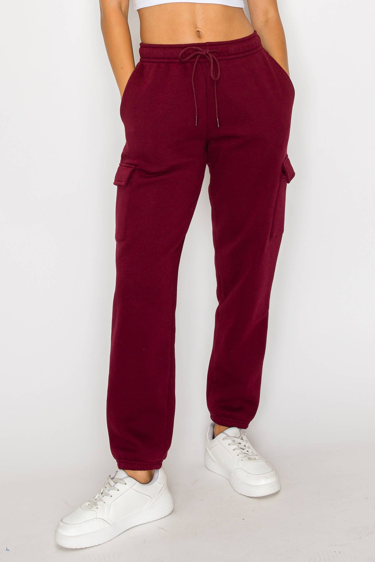 Relaxed Fleece Cargo Jogger Sweatpants