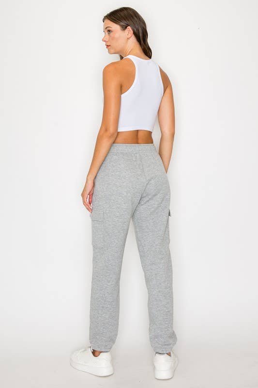 Relaxed Fleece Cargo Jogger Sweatpants