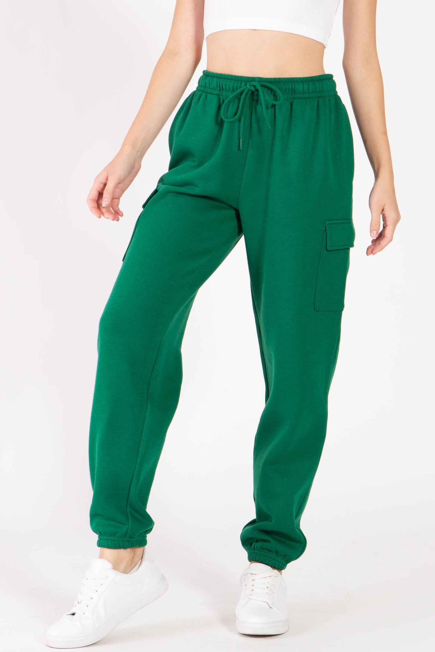 Relaxed Fleece Cargo Jogger Sweatpants