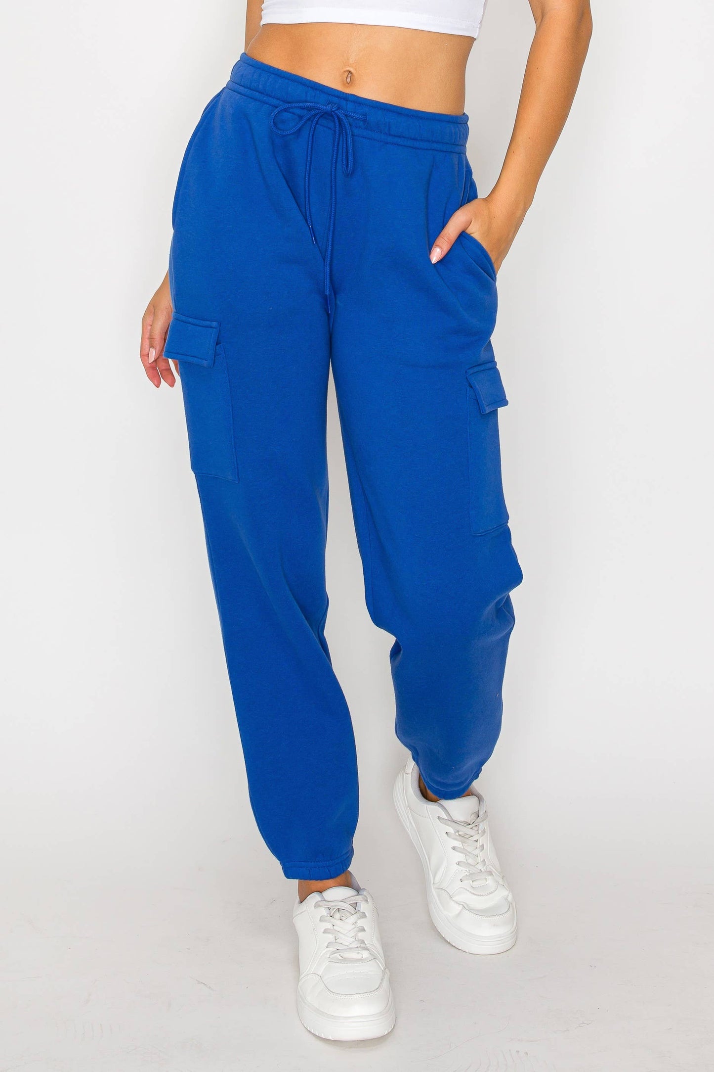 Relaxed Fleece Cargo Jogger Sweatpants