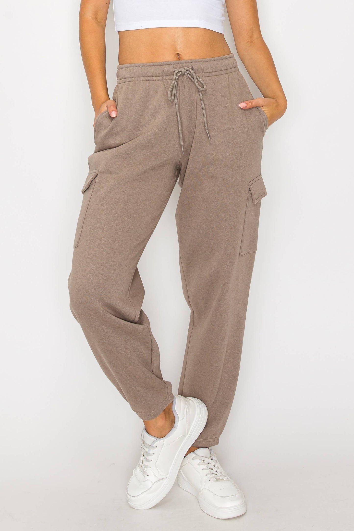 Relaxed Fleece Cargo Jogger Sweatpants