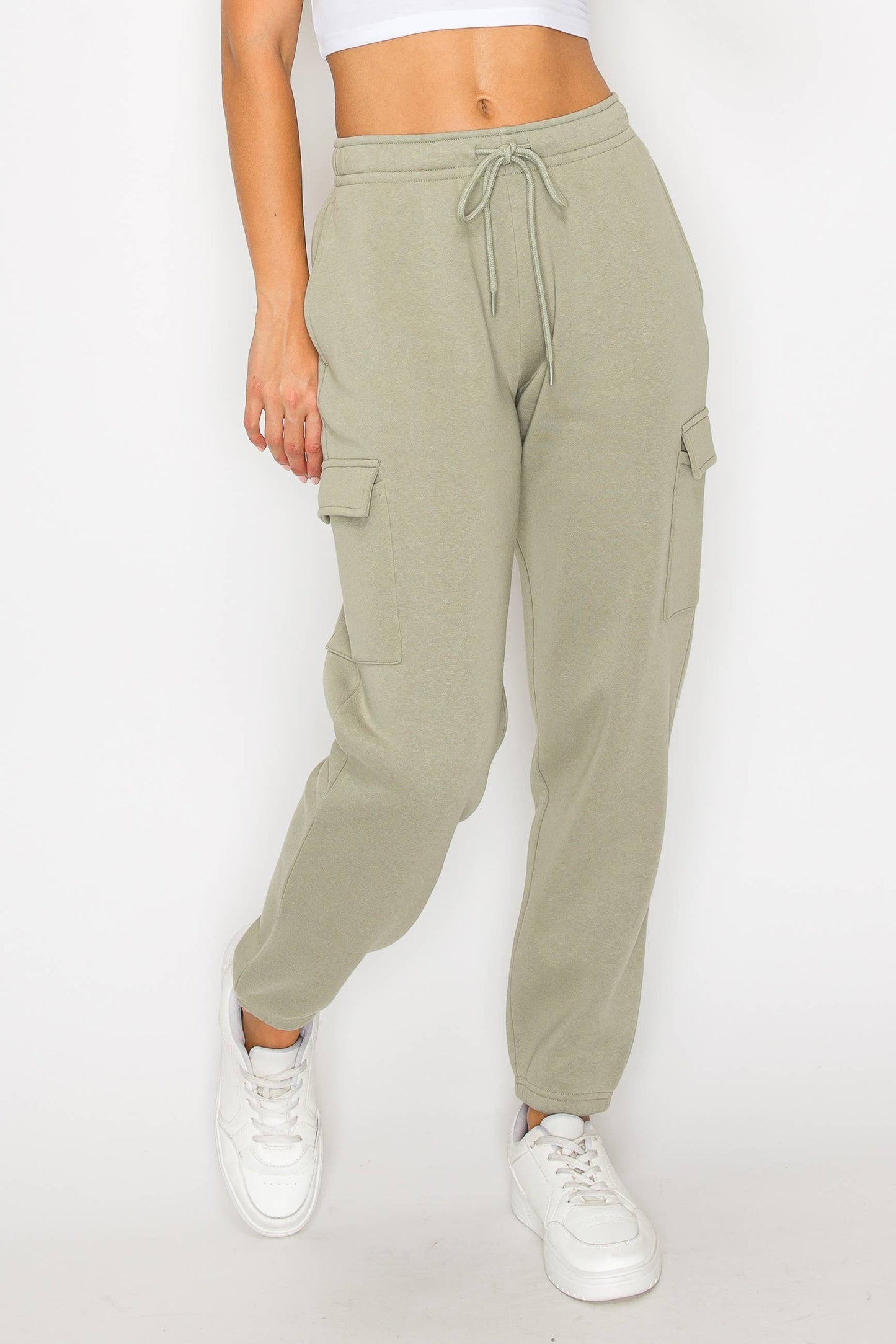 Relaxed Fleece Cargo Jogger Sweatpants