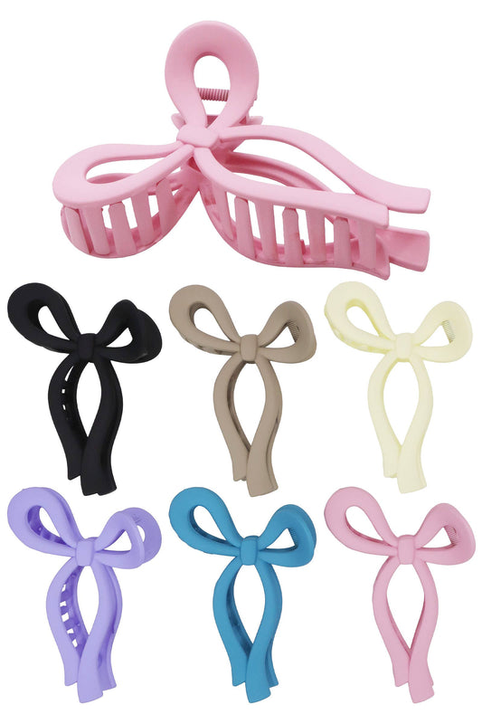 Wavy Ribbon Matte Pastel Y2k Hair Claw
