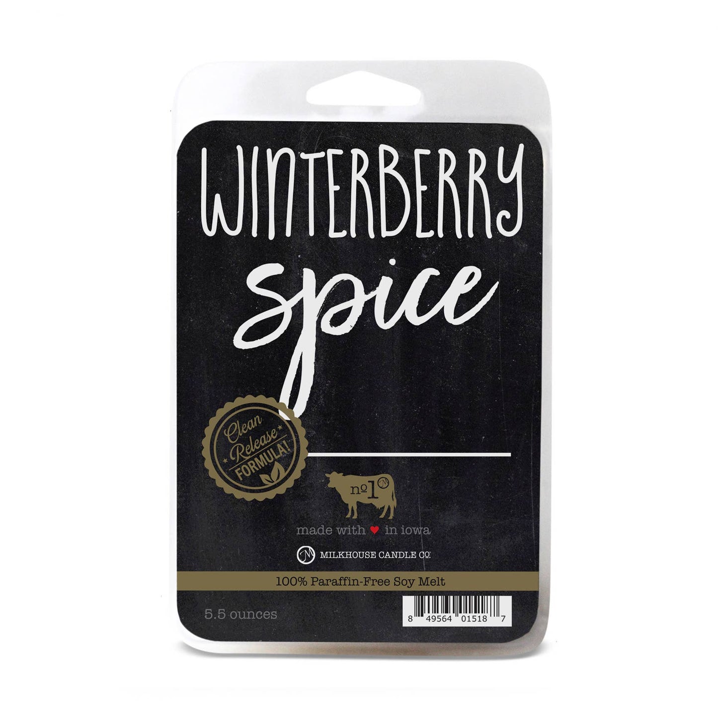 5.5 oz Wax Melts Christmas: Winterberry Spice
