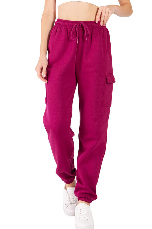 Relaxed Fleece Cargo Jogger Sweatpants