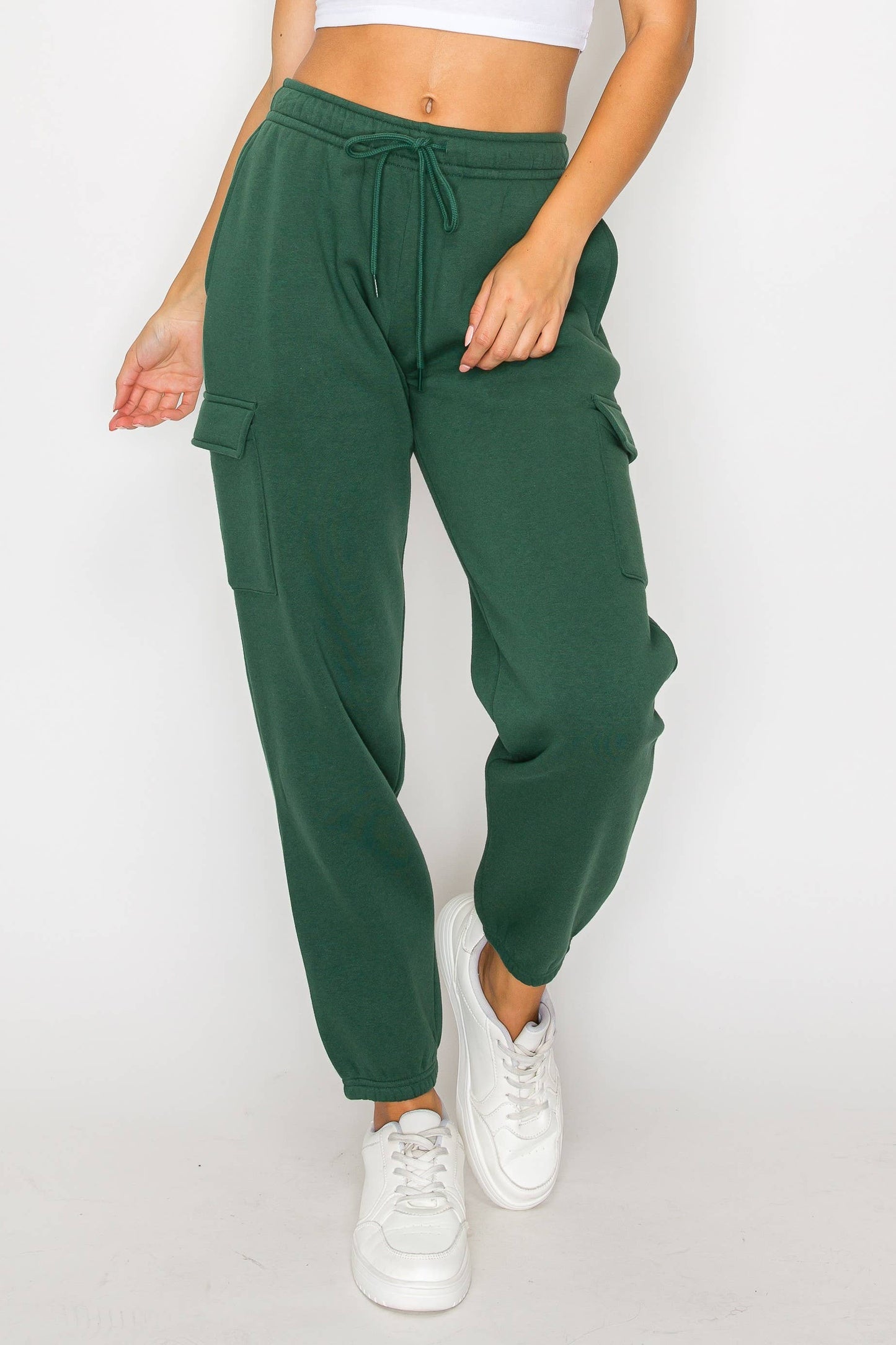 Relaxed Fleece Cargo Jogger Sweatpants