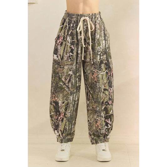 Soft Camo and Floral Joggers