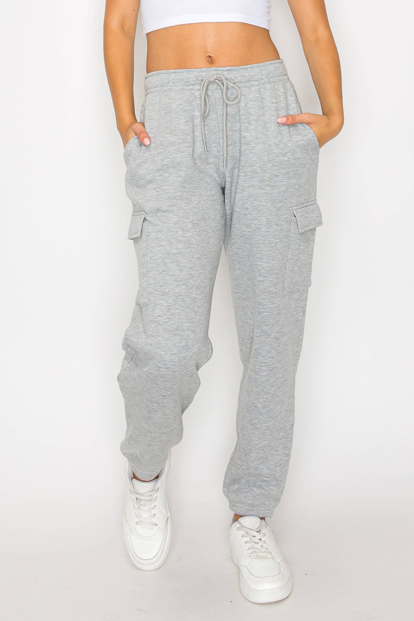 Relaxed Fleece Cargo Jogger Sweatpants
